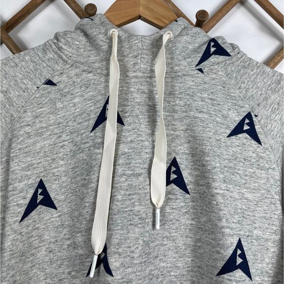 Scotch & Soda Ams Blauw All-Over Print Longline Sweatshirt Women's Size  S - Picture 6 of 11